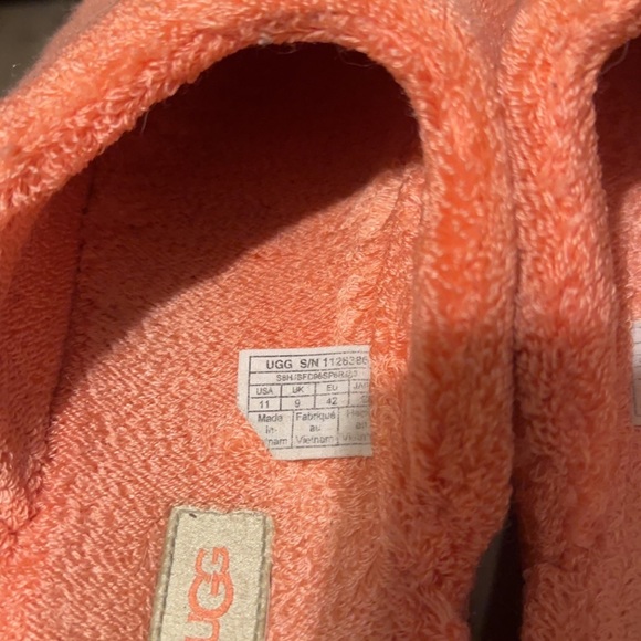 Ugg women’s slipper slides - fuzz sugar Terry - peach bliss - Picture 9 of 9